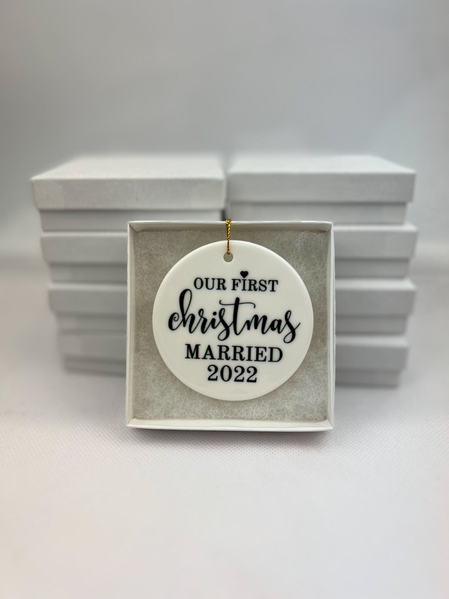 Custom Our First Married Christmas Ornament 2022