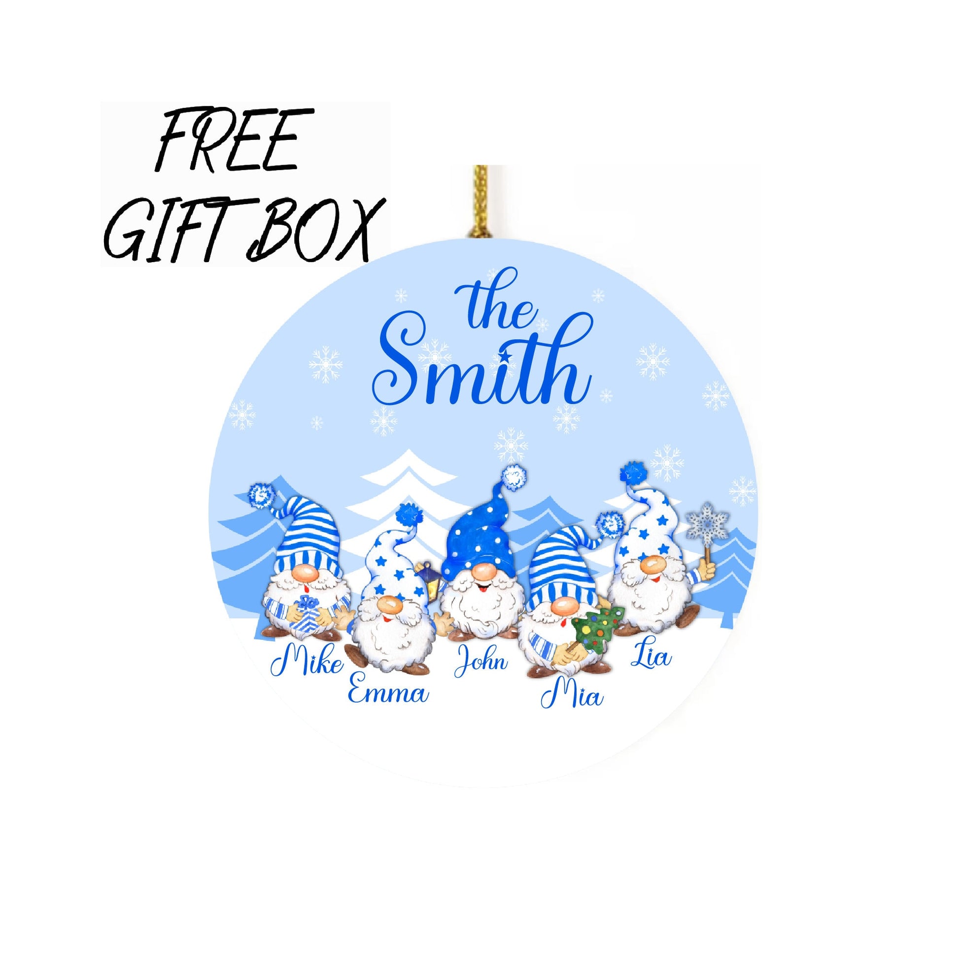 Custom Family Name Ornament 2022