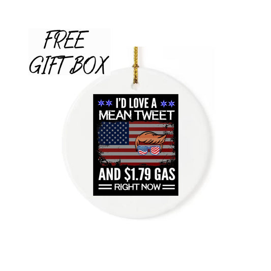 Funny Christmas Trump Ornament