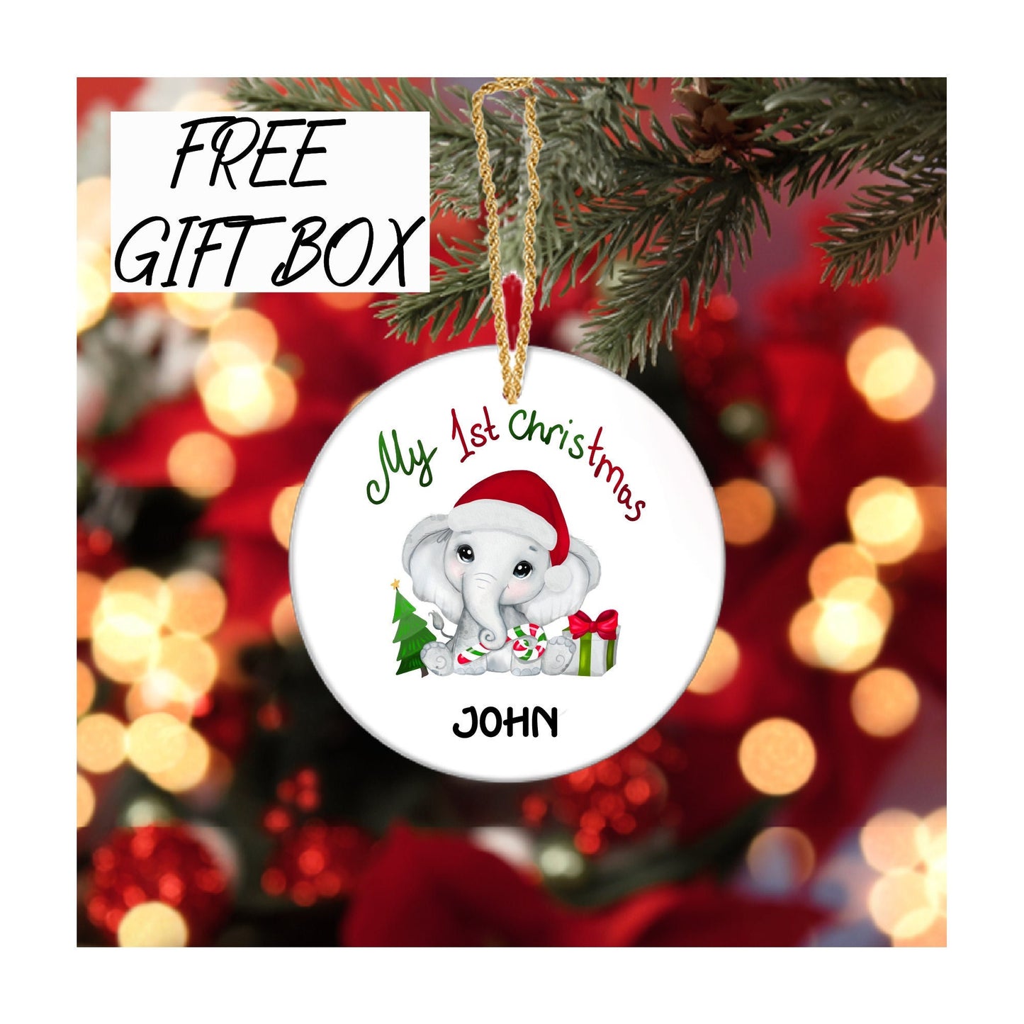 Personalized My First Christmas Ornament