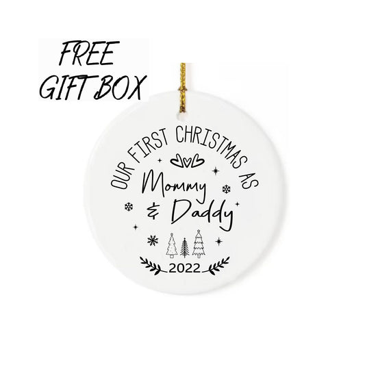 Our First Christmas as Mommy and Daddy Ornament 2022