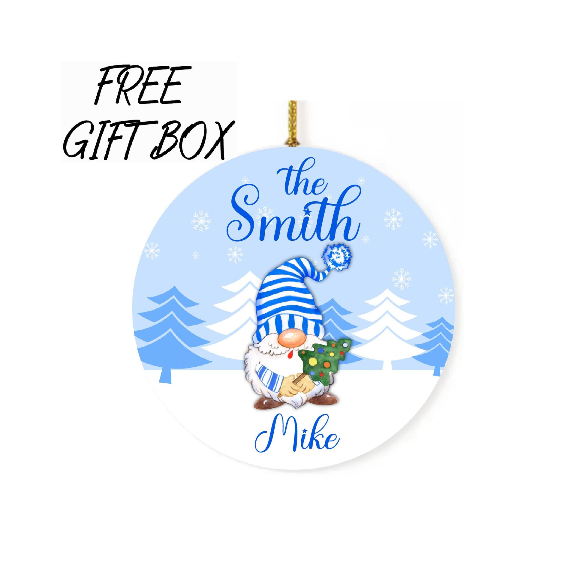 Custom Family Name Ornament 2022