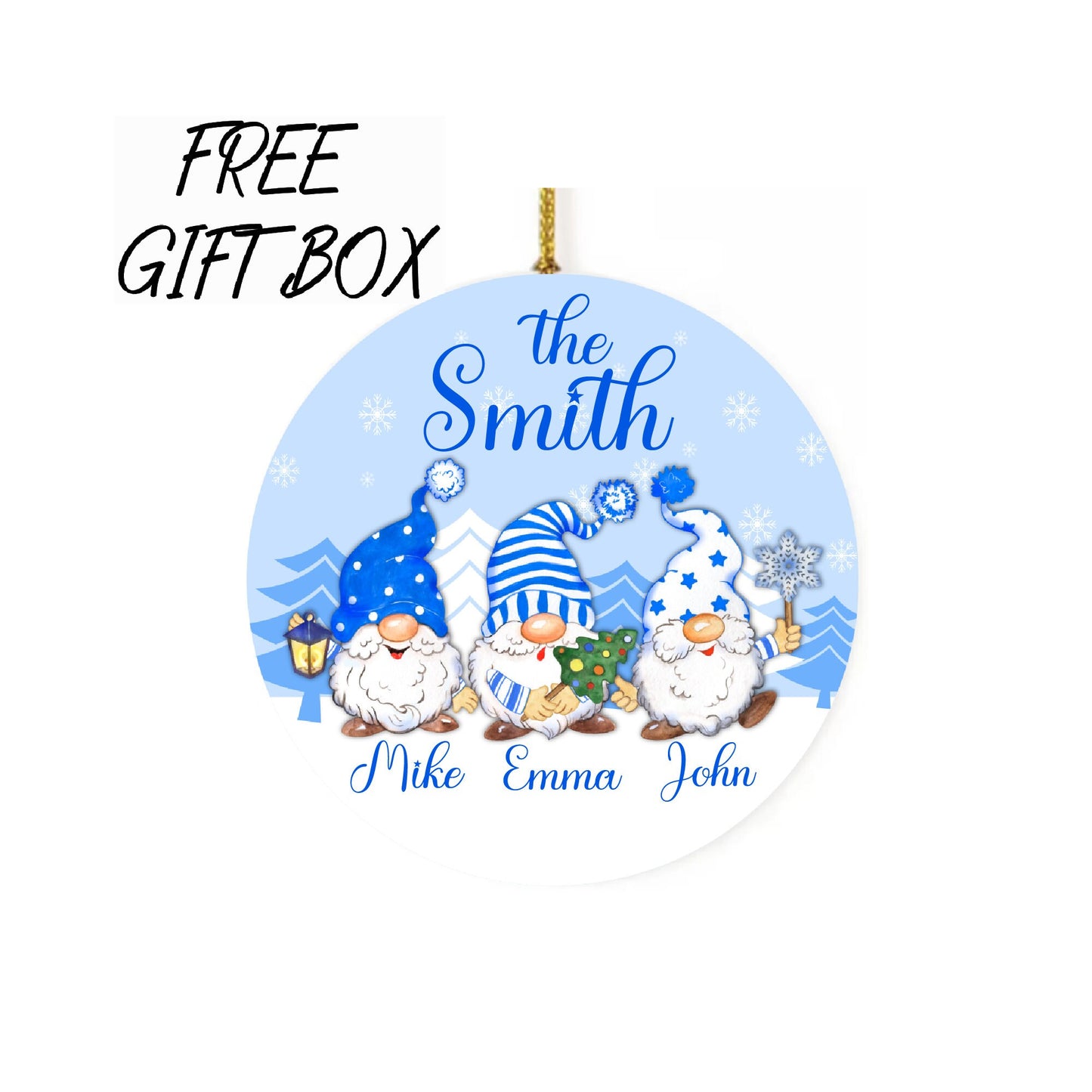 Custom Family Name Ornament 2022