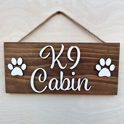 Pet Name Sign with 3D Lettering