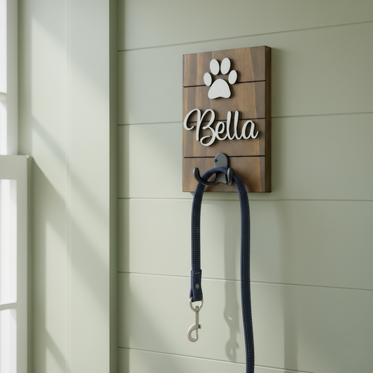 Personalized Dog Leash Holder