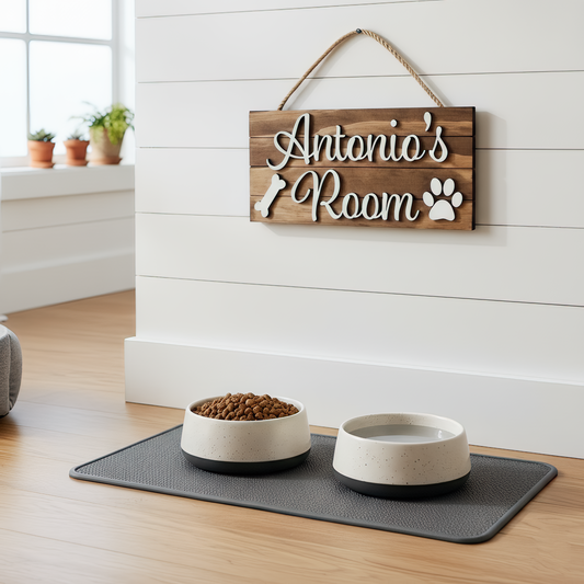 Pet Name Sign with 3D Lettering