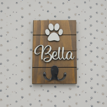 Personalized Dog Leash Holder