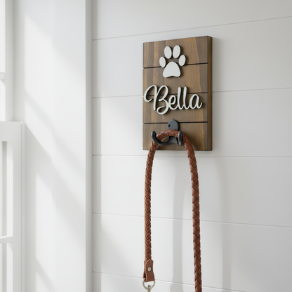 Personalized Dog Leash Holder