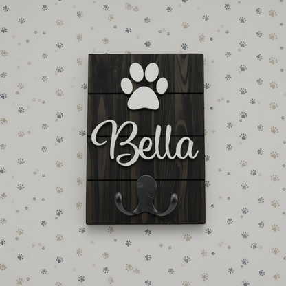 Personalized Dog Leash Holder
