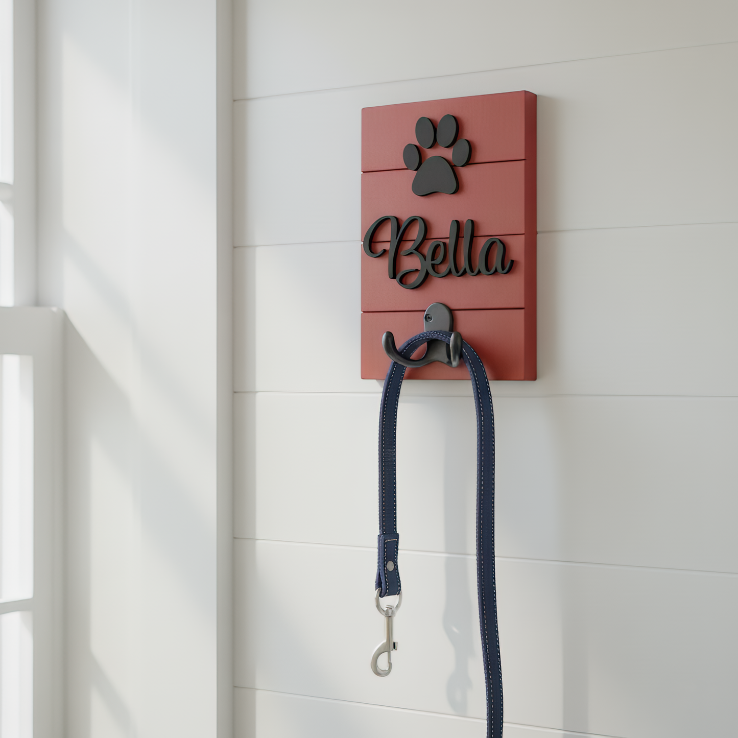 Personalized Dog Leash Holder