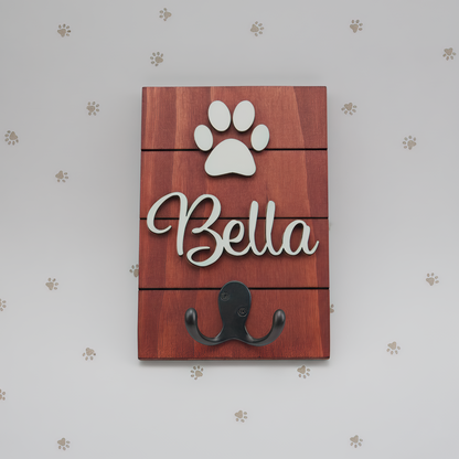 Personalized Dog Leash Holder