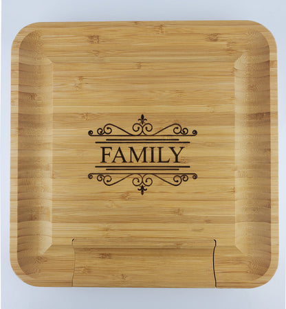 Engraved Charcuterie Board Set with Utensils