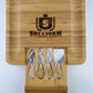 Engraved Charcuterie Board Set with Utensils