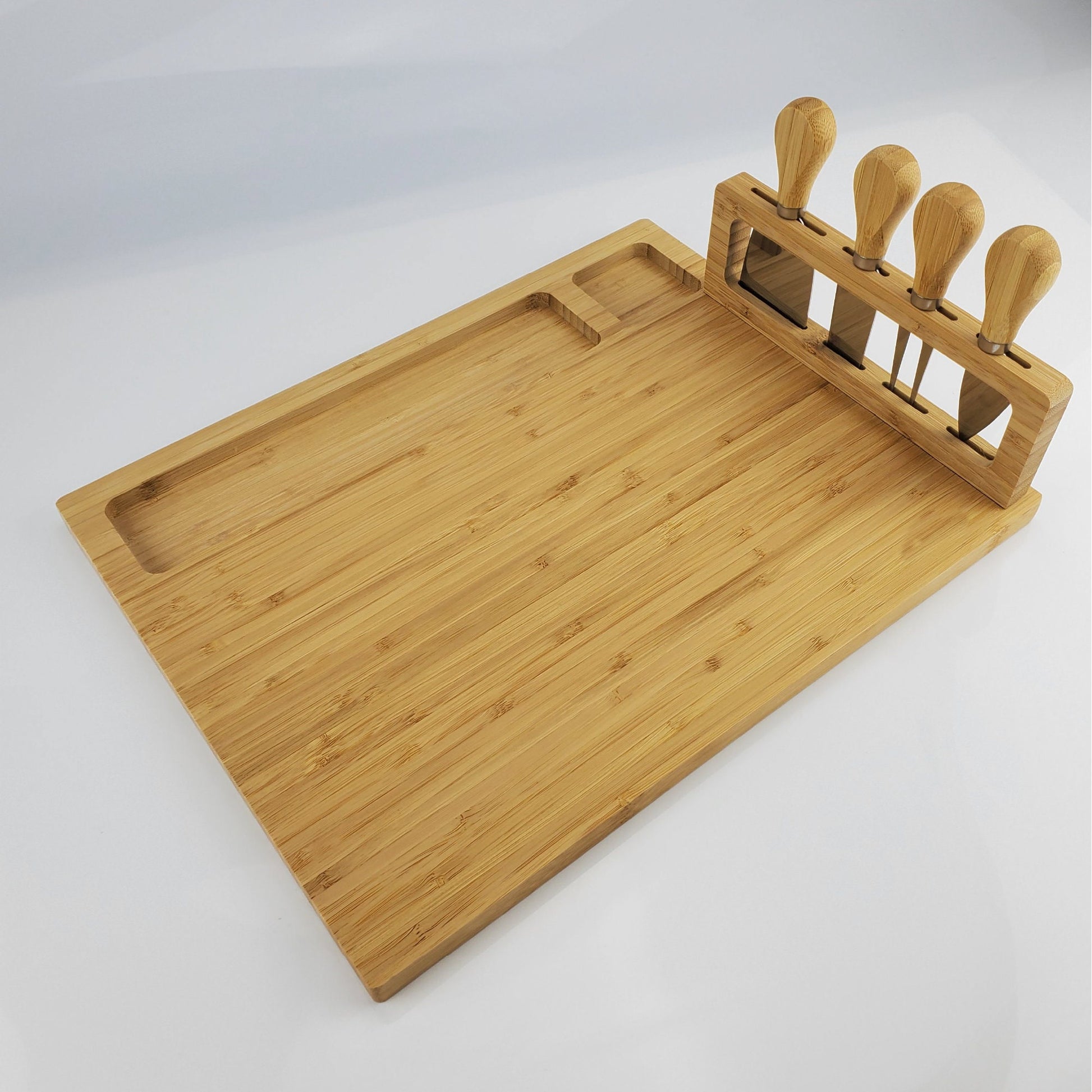 Personalized Charcuterie Board Serving Tray and Knife Set