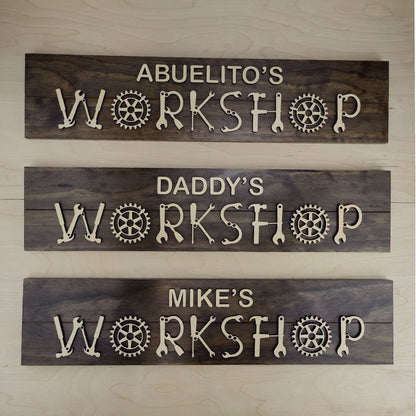 Dad's Workshop Sign