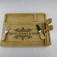 Personalized Charcuterie Board Serving Tray and Knife Set