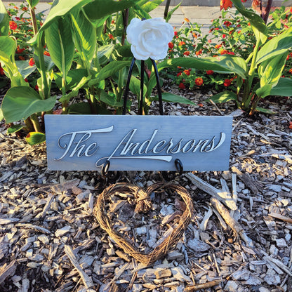 Personalized Wood Last Name Sign