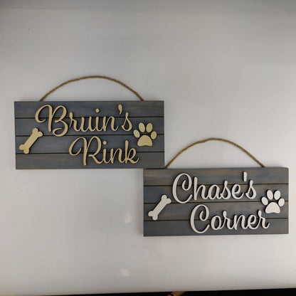 Dog Name Sign