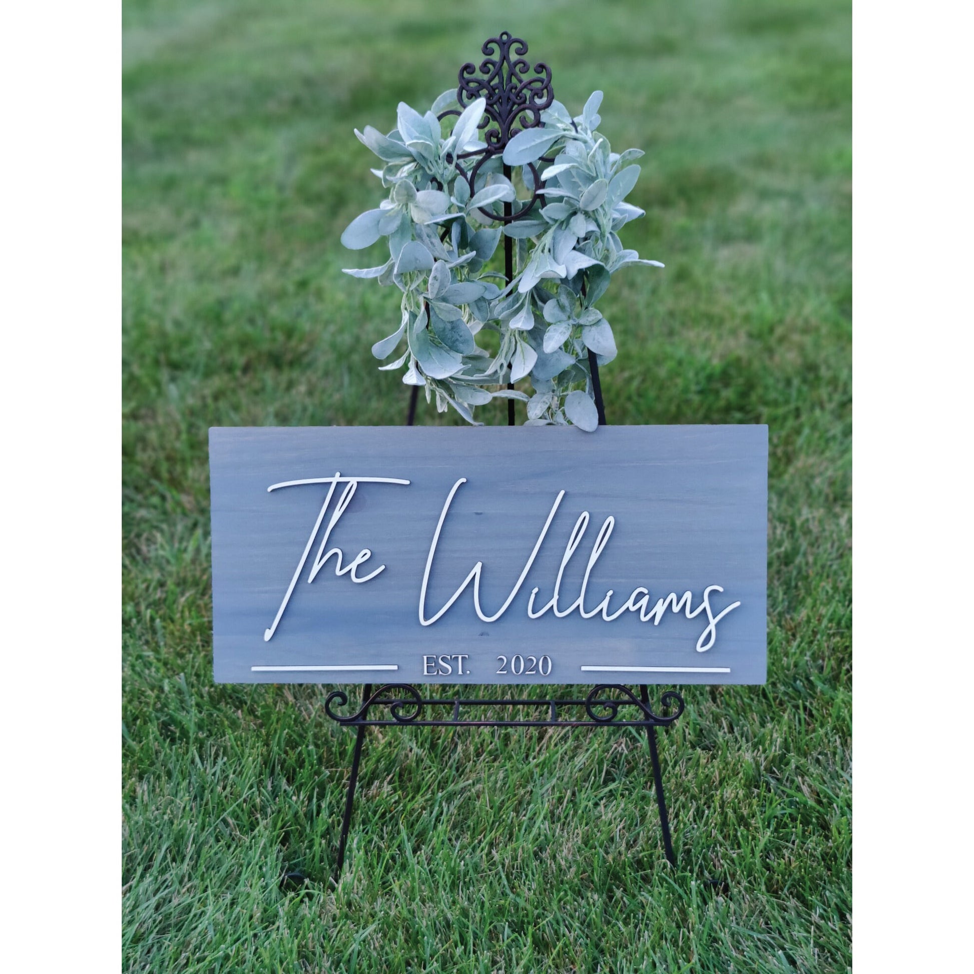 Personalized Wood Last Name Sign