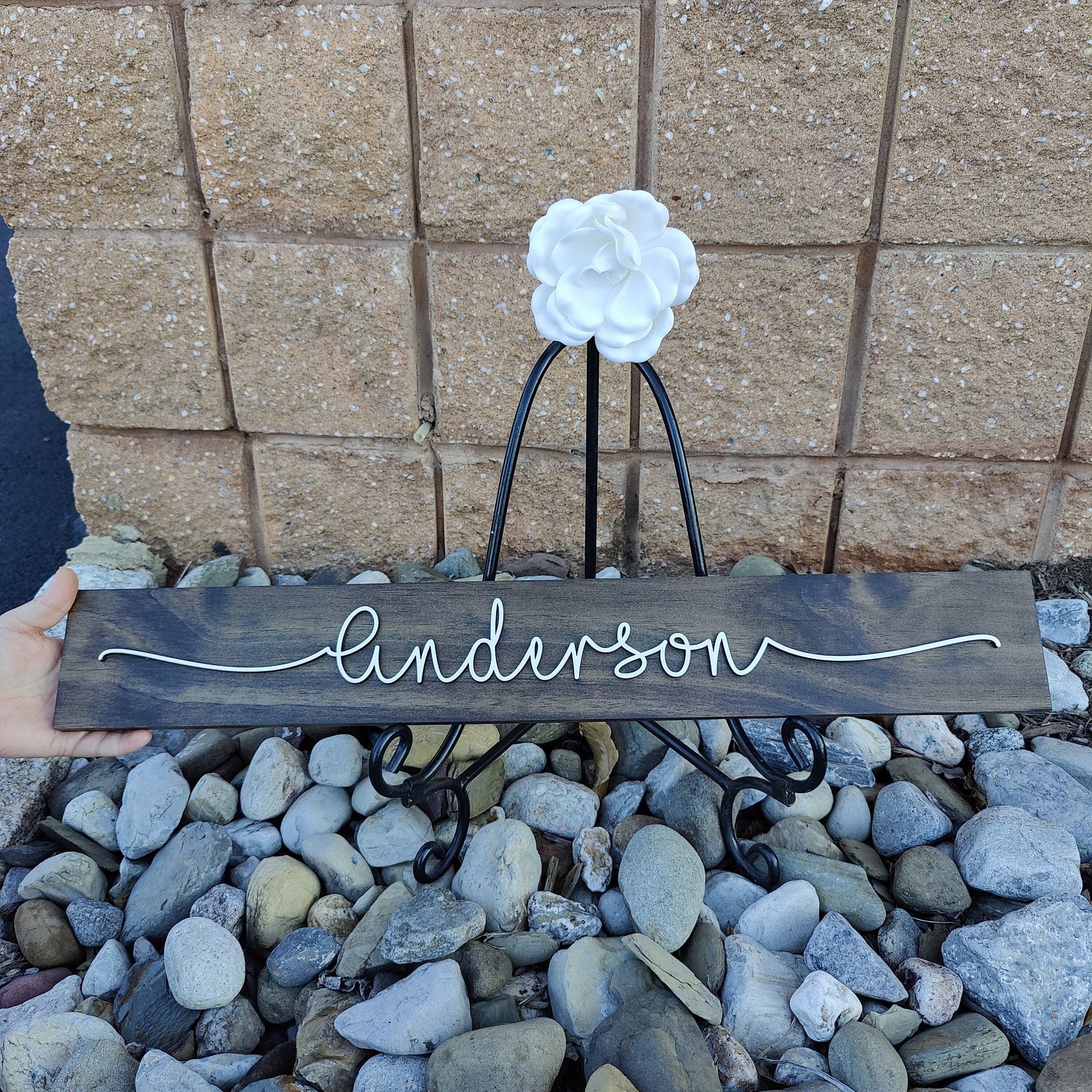 3D Lettering Custom Family Name Sign