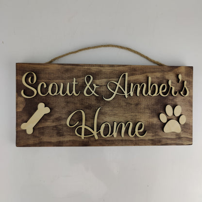 Dog Name Sign