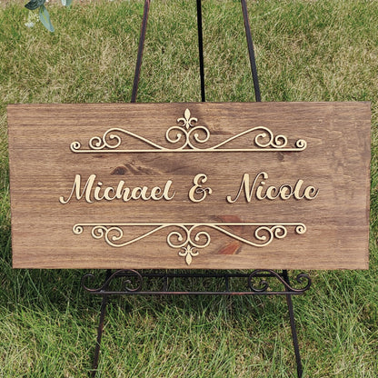 Personalized Couple Name Sign