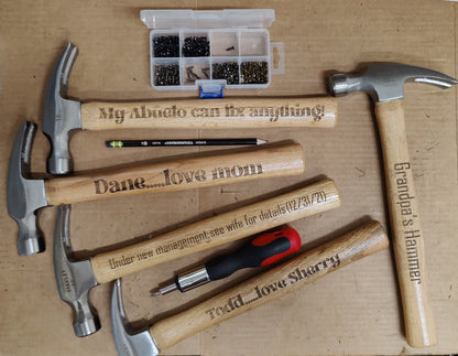 Personalized Hammer, Engraved Hammer