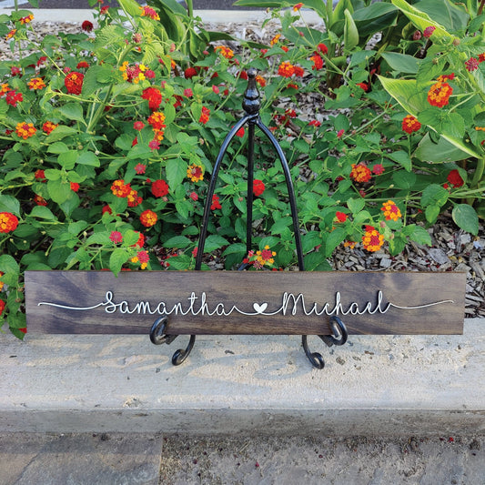 Personalized Couple Name Sign