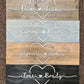 Personalized Couple Name Sign with Heart