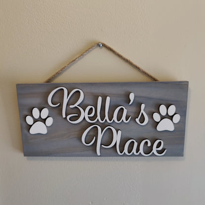 3D Pet Name Sign