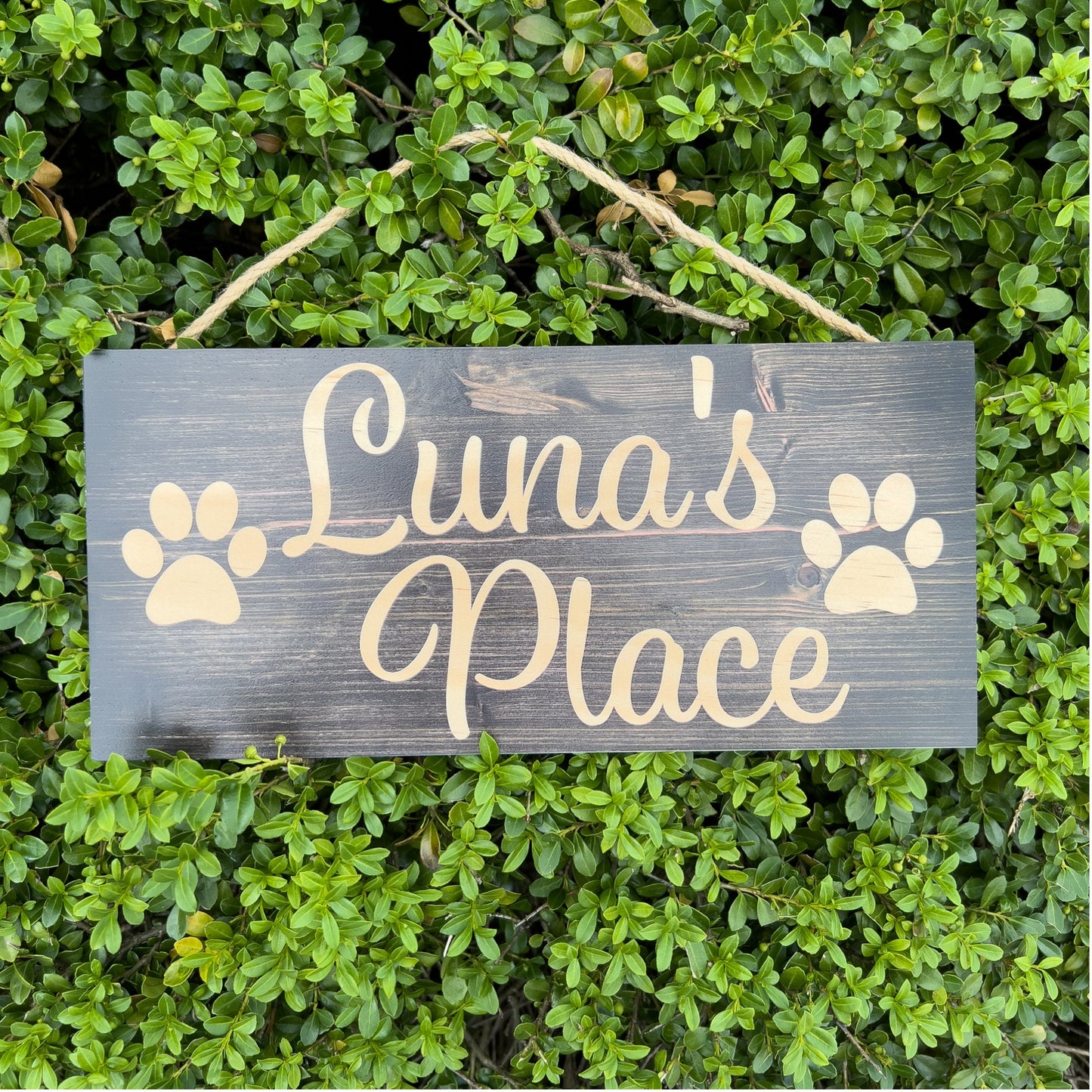 Pet Name Sign, Custom Dog Name Sign, Personalized Cat Name Sign