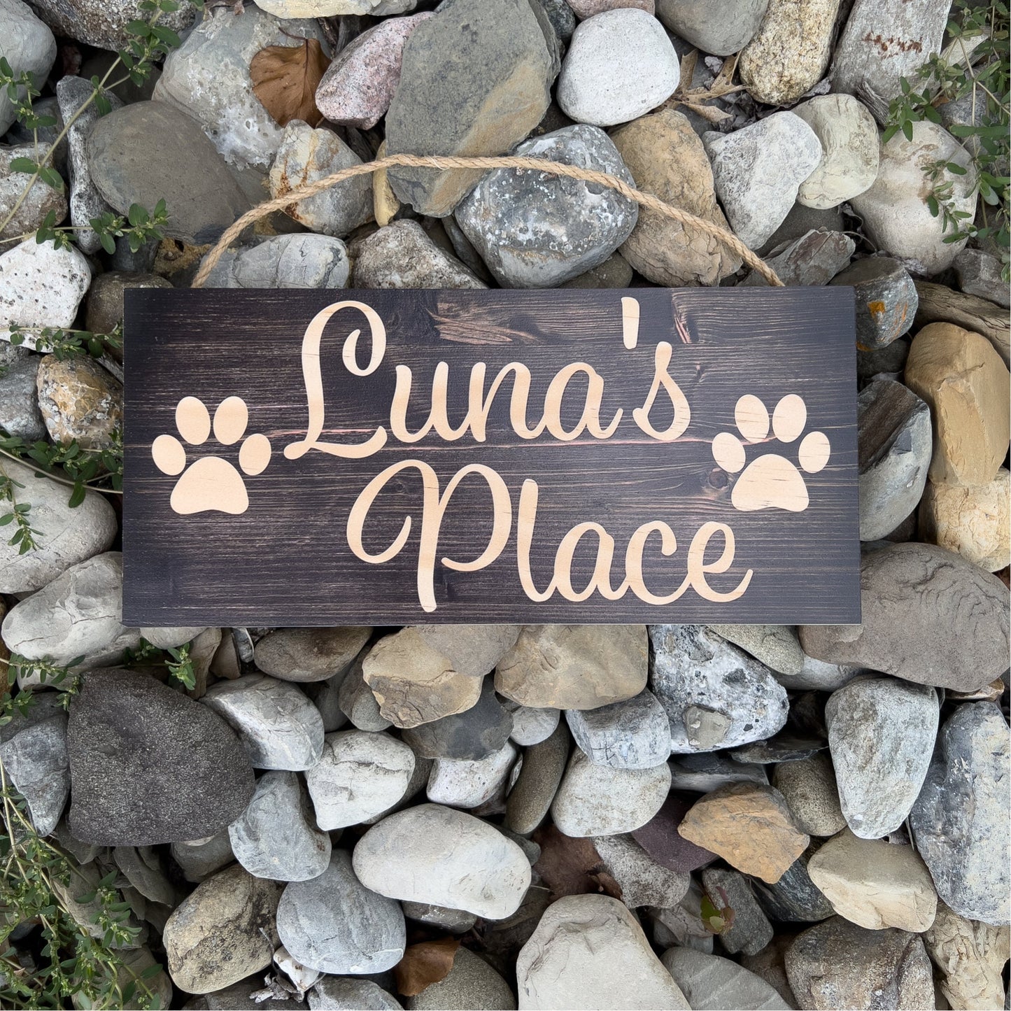 Pet Name Sign, Custom Dog Name Sign, Personalized Cat Name Sign