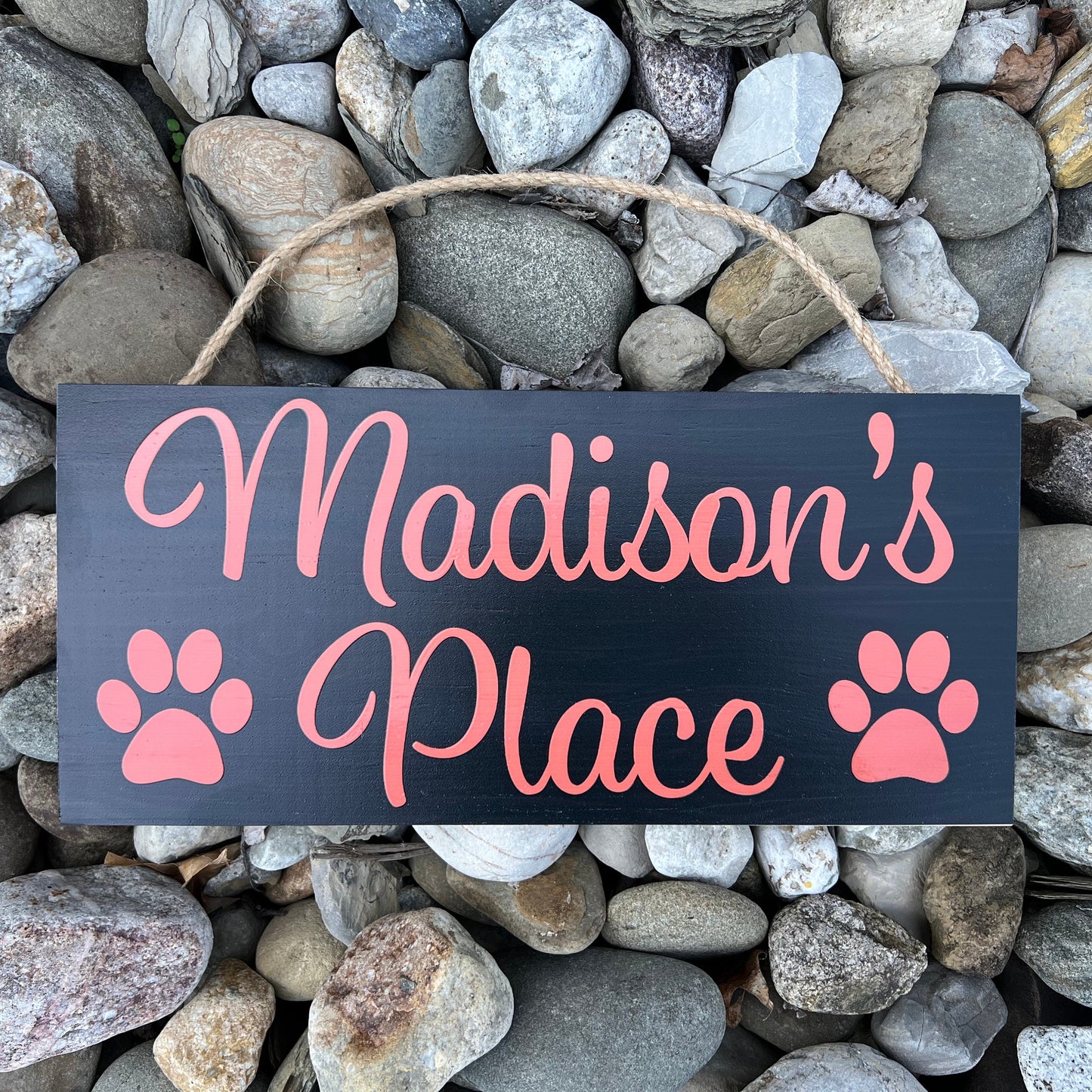 Pet Name Sign, Custom Dog Name Sign, Personalized Cat Name Sign