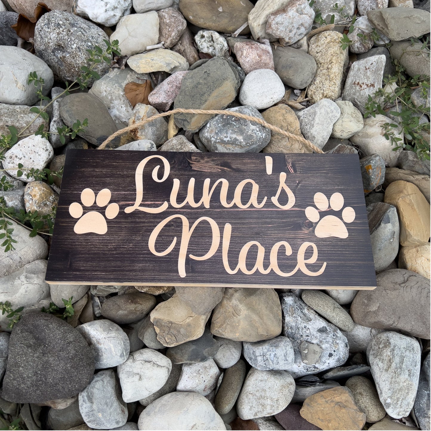 Pet Name Sign, Custom Dog Name Sign, Personalized Cat Name Sign