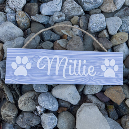 Pet Name Sign, Custom Dog Name Sign, Personalized Cat Name Sign