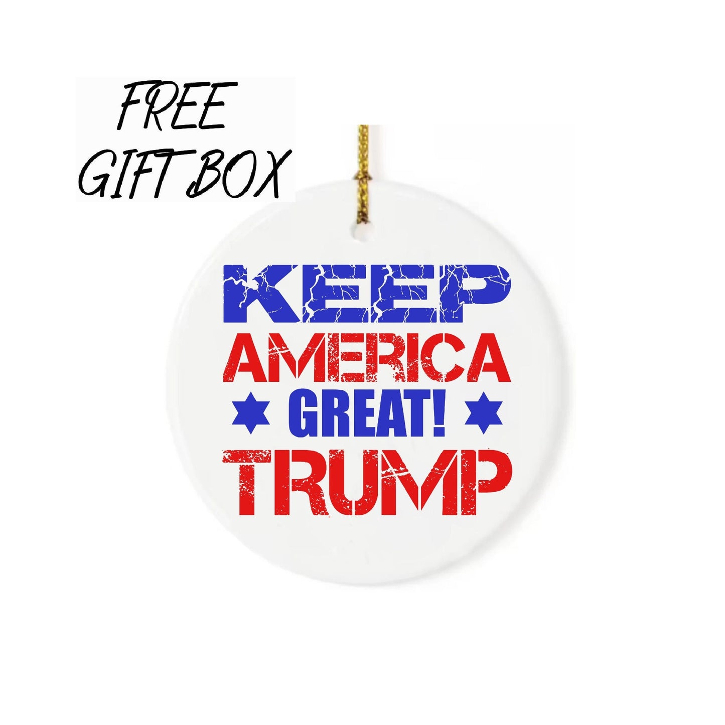 2024 Trump Ornament, Keep America Great