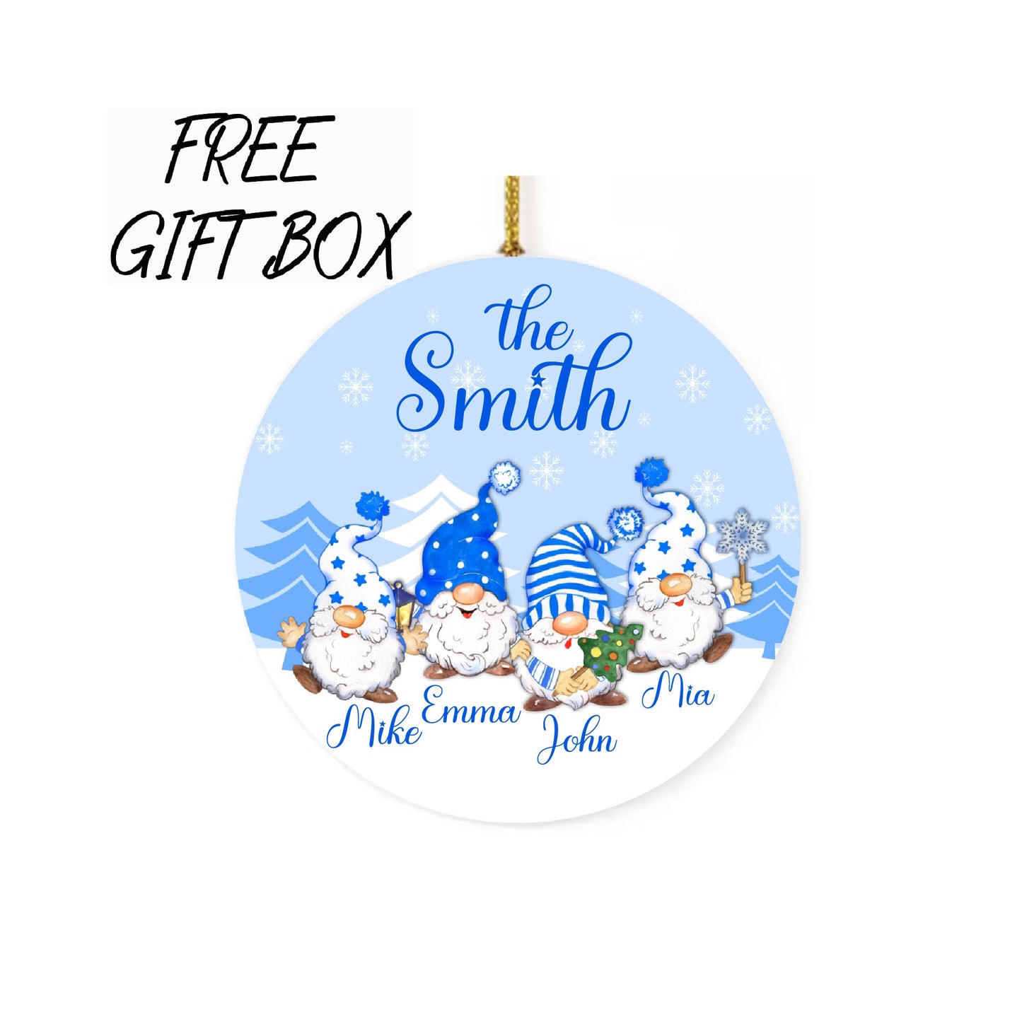 Custom Family Name Ornament 2022