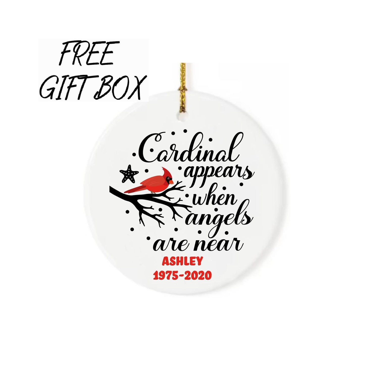 Custom Cardinal Bird Ornament 2022